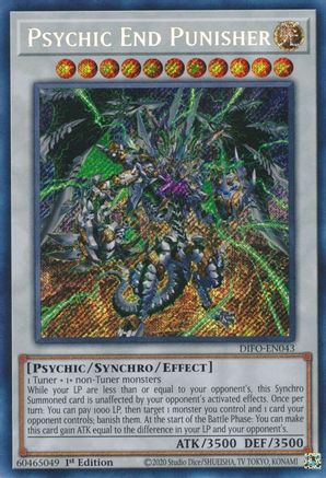 Psychic End Punisher - DIFO-EN043 - Secret Rare - 1st Edition available at 401 Games Canada