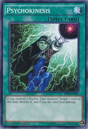 Psychokinesis (Shatterfoil) - BP03-EN161 - Shatterfoil Rare - 1st Edition available at 401 Games Canada