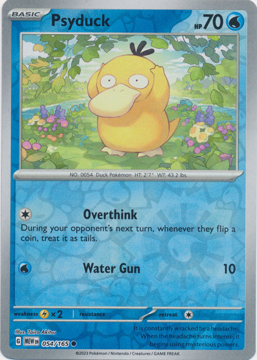 Psyduck - 054/165 - Common - Reverse Holo available at 401 Games Canada