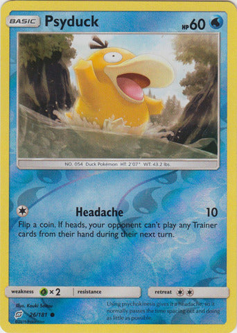 Psyduck - 26/181 - Common - Reverse Holo available at 401 Games Canada