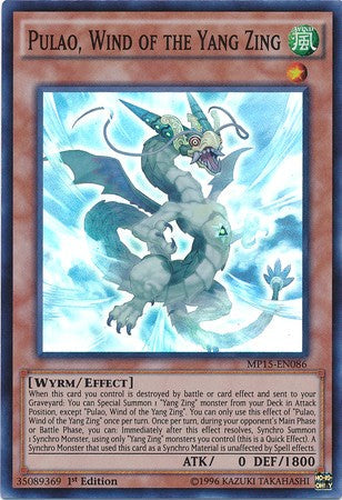 Pulao, Wind of the Yang Zing - MP15-EN086 - Super Rare - 1st Edition available at 401 Games Canada