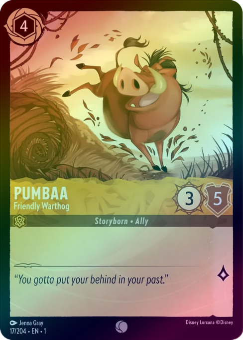 Pumbaa (Friendly Warthog) - 17/204 - Common (Foil) available at 401 Games Canada