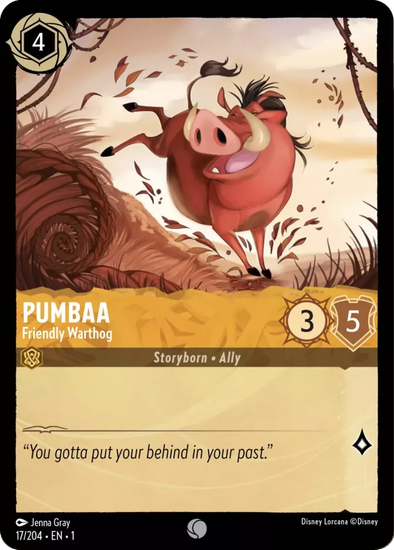 Pumbaa (Friendly Warthog) - 17/204 - Common available at 401 Games Canada