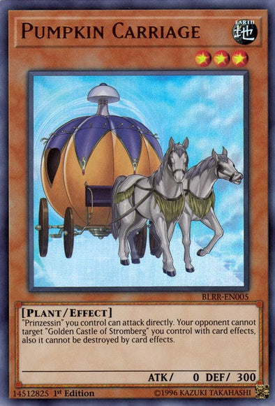 Pumpkin Carriage - BLRR-EN005 - Ultra Rare - 1st Edition available at 401 Games Canada