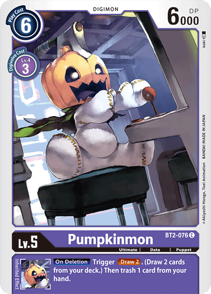 Pumpkinmon - BT2-076 - Common available at 401 Games Canada