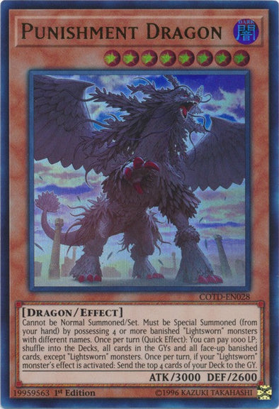 Punishment Dragon - COTD-EN028 - Ultra Rare - 1st Edition available at 401 Games Canada