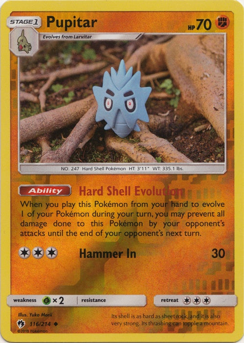 Pupitar - 116/214 - Uncommon - Reverse Holo available at 401 Games Canada