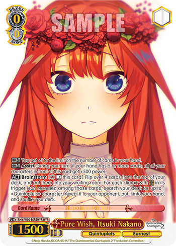 Pure Wish, Itsuki Nakano - 5HY/W90-E054HYR - Hanayome Rare available at 401 Games Canada