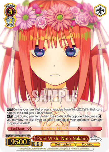 Pure Wish, Nino Nakano - 5HY/W90-E058HYR - Hanayome Rare available at 401 Games Canada