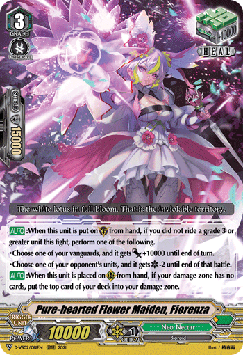 Pure-hearted Flower Maiden, Fiorenza - D-VS02/081 - Triple Rare available at 401 Games Canada