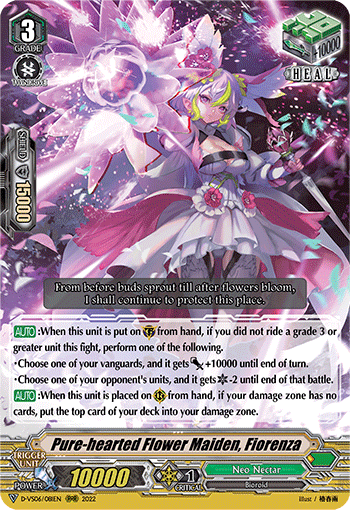 Pure-hearted Flower Maiden, Fiorenza - D-VS06/081 - Triple Rare available at 401 Games Canada