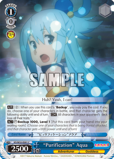 "Purification" Aqua - KS/W55-E091 - Common available at 401 Games Canada