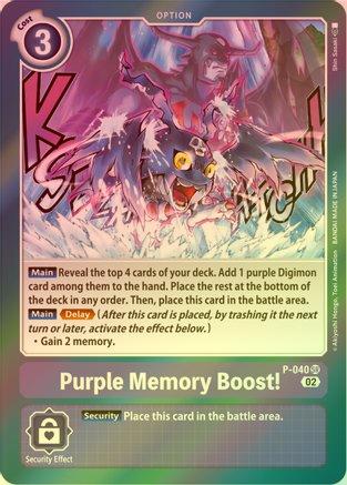 Purple Memory Boost! (Resurgence Booster Reprint) - P-040 - Promo (Foil) available at 401 Games Canada