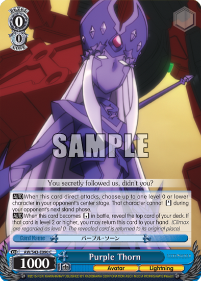 Purple Thorn - AW/S43-E090 - Common available at 401 Games Canada