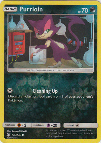 Purrloin - 135/236 - Common - Reverse Holo available at 401 Games Canada