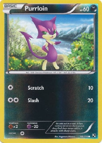 Purrloin - 66/114 - Common - Reverse Holo available at 401 Games Canada