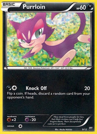 Purrloin - 9/12 - McDonald's Holo - Promo available at 401 Games Canada