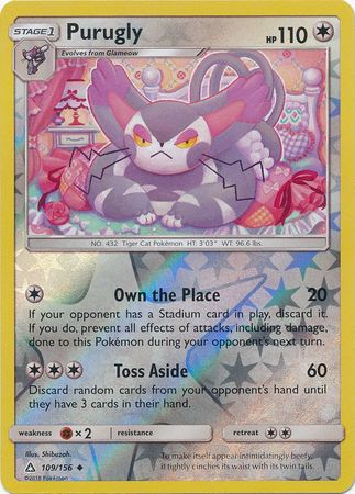 Purugly - 109/156 - Uncommon - Reverse Holo available at 401 Games Canada