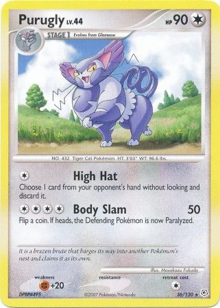 Purugly - 36/130 - Rare available at 401 Games Canada
