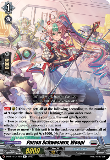 Putzen Schwestern, Weepl - D-BT10/047 - Rare available at 401 Games Canada