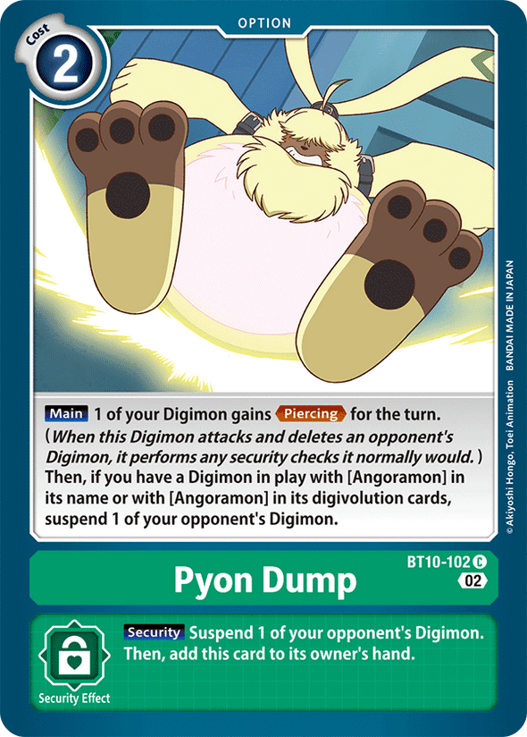 Pyon Dump - BT10-102 - Common available at 401 Games Canada