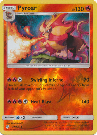 Pyroar - 37/236 - Uncommon - Reverse Holo available at 401 Games Canada