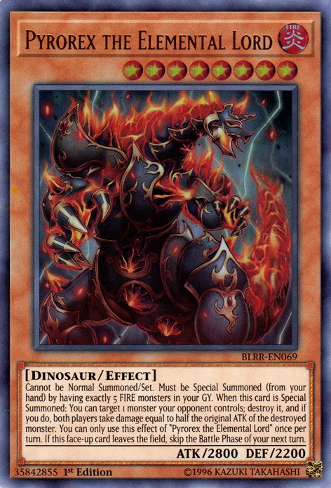 Pyrorex the Elemental Lord - BLRR-EN069 - Ultra Rare - 1st Edition available at 401 Games Canada