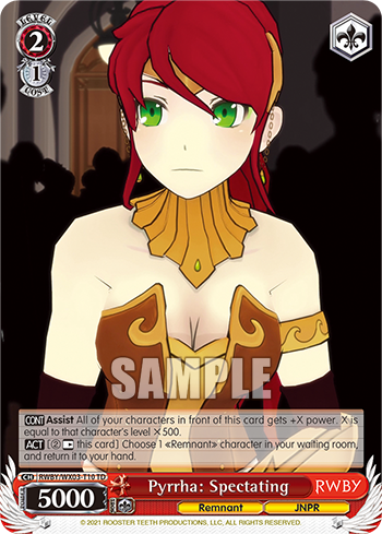 Pyrrha: Spectating - RWBY/WX03-ET10 - Trial Deck available at 401 Games Canada