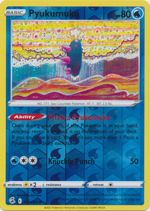Pyukumuku - 077/264 - Common - Reverse Holo available at 401 Games Canada