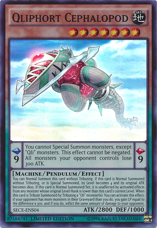 Qliphort Cephalopod - SECE-ENS04 - Super Rare - Limited Edition available at 401 Games Canada