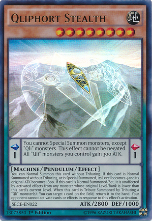 Qliphort Stealth - SECE-EN022 - Ultra Rare - 1st Edition available at 401 Games Canada
