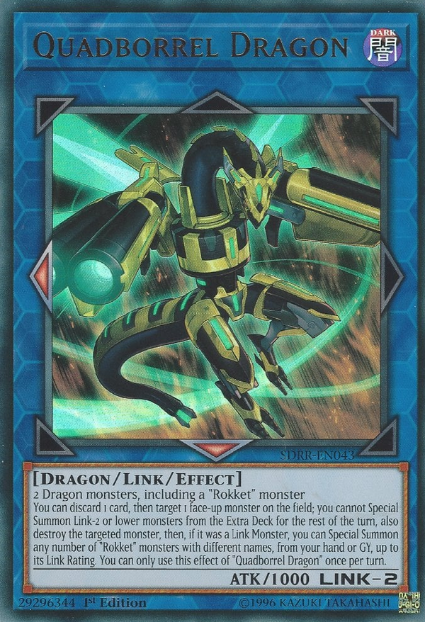 Quadborrel Dragon - SDRR-EN043 - Ultra Rare - 1st Edition available at 401 Games Canada