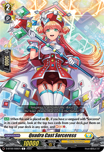 Quadra Cast Sorceress - D-BT06/088 - Common available at 401 Games Canada