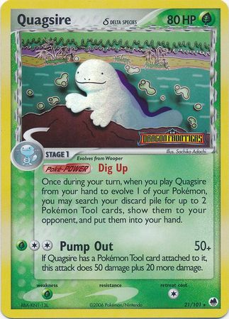 Quagsire - 21/101 - Rare - Reverse Holo available at 401 Games Canada