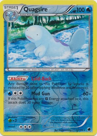 Quagsire - 22/116 - Rare - Reverse Holo available at 401 Games Canada