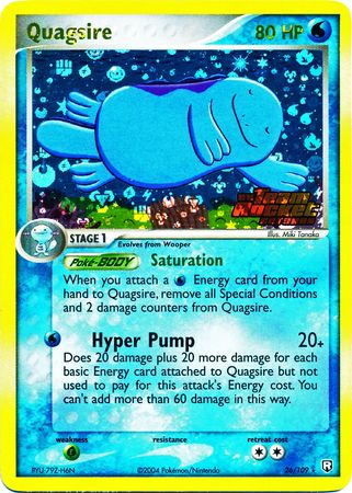 Quagsire - 26/109 - Rare - Reverse Holo available at 401 Games Canada