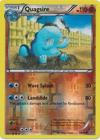 Quagsire - 39/98 - Common - Reverse Holo available at 401 Games Canada