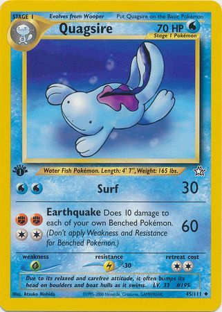 Quagsire - 45/111 - Uncommon - 1st Edition available at 401 Games Canada