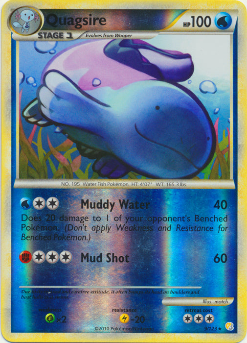 Quagsire - 9/123 - Holo Rare - Reverse Holo available at 401 Games Canada