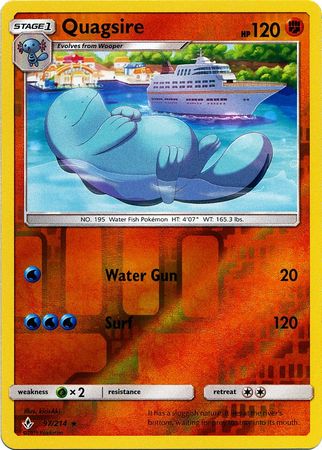 Quagsire - 97/214 - Rare - Reverse Holo available at 401 Games Canada