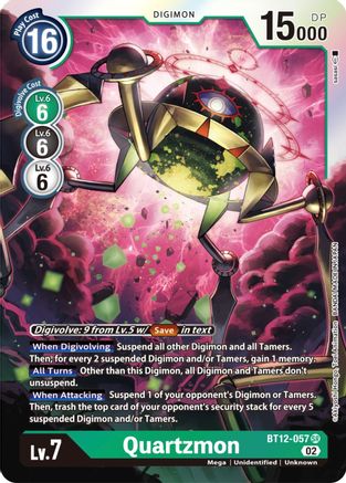 Quartzmon - BT12-057 - Super Rare available at 401 Games Canada