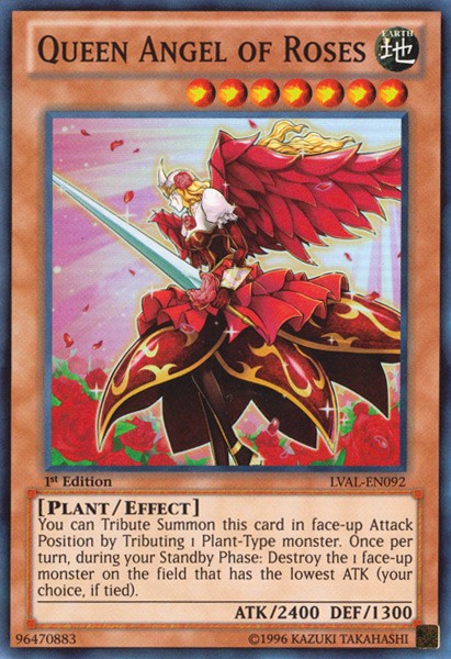 Queen Angel of Roses - LVAL-EN092 - Super Rare - 1st Edition available at 401 Games Canada