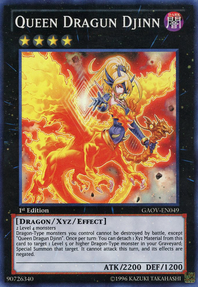 Queen Dragun Djinn - GAOV-EN049 - Super Rare - 1st Edition available at 401 Games Canada