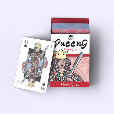 Queeng Playing Cards: Second Edition - Lefty Blue available at 401 Games Canada