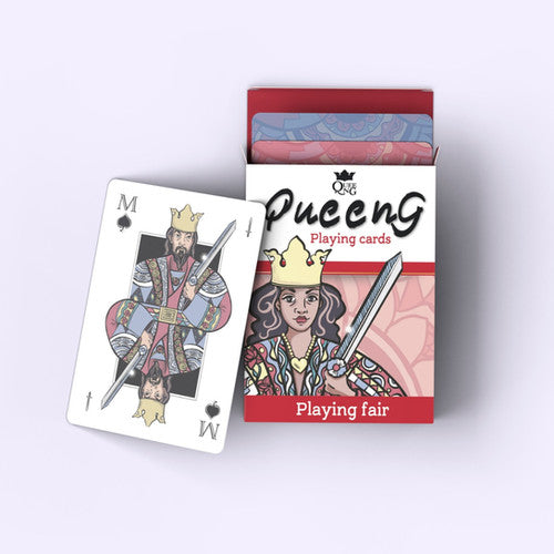 Queeng Playing Cards: Second Edition - Lefty Blue available at 401 Games Canada