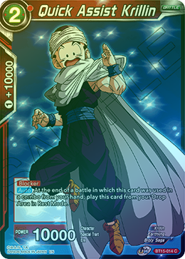 Quick Assist Krillin - BT15-014 - Common (FOIL) available at 401 Games Canada