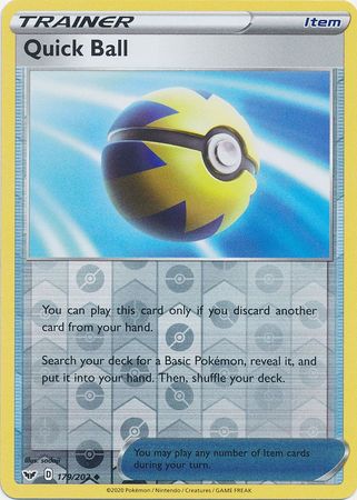 Quick Ball - 179/202 - Uncommon - Reverse Holo available at 401 Games Canada