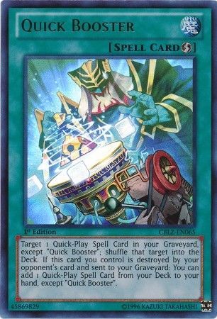 Quick Booster - CBLZ-EN065 - Ultra Rare - 1st Edition available at 401 Games Canada