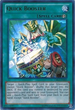 Quick Booster - CBLZ-EN065 - Ultra Rare - Unlimited available at 401 Games Canada