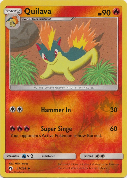 Quilava - 41/214 - Uncommon - Reverse Holo available at 401 Games Canada